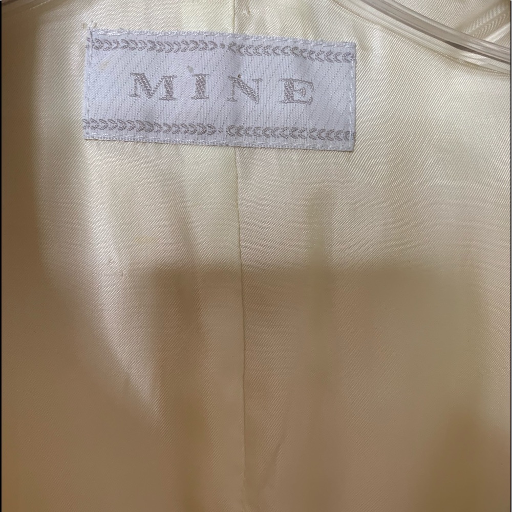 Soft Camel Hair Winter White Coat by Mine Sz M - Picture 7 of 8